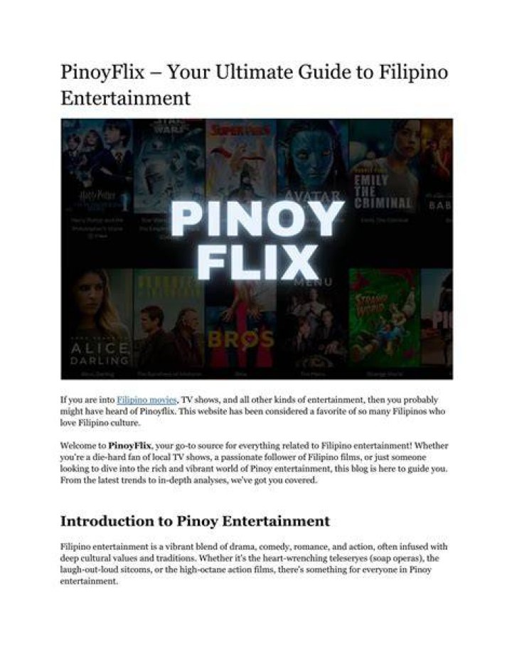 Discover the World of Pinayflix1: Your Ultimate Guide to Filipino Entertainment